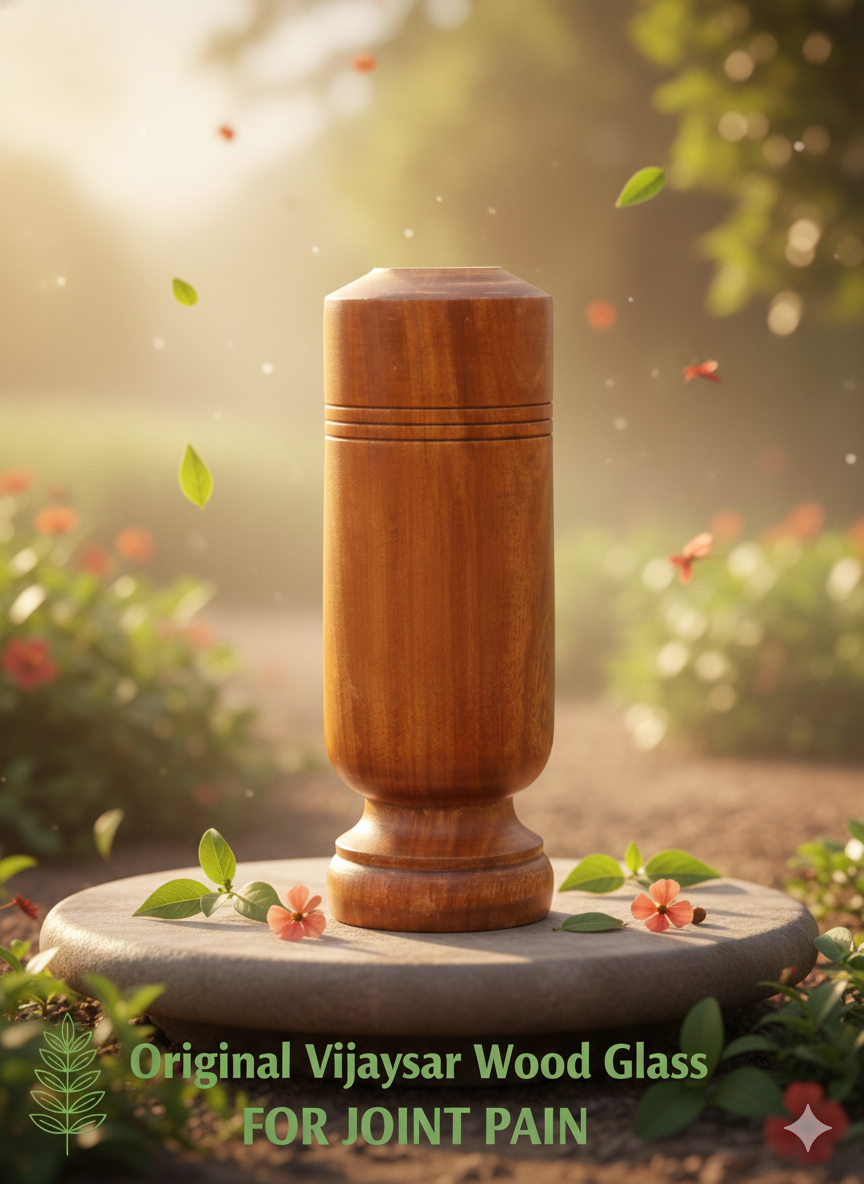 Original Vijaysar wood glass for Joint pain | Natural Relief for Joint Pain & Inflammation